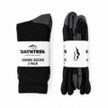 Adventure Wool Blend Mid Calf Socks - 2 Pack - Midnight Black