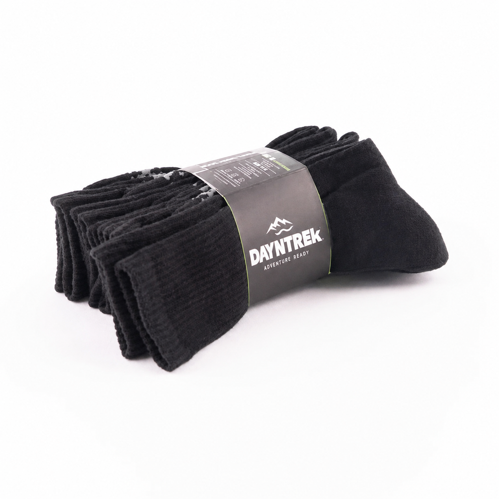 Everyday Crew Fit Socks - 3 Pack - Black