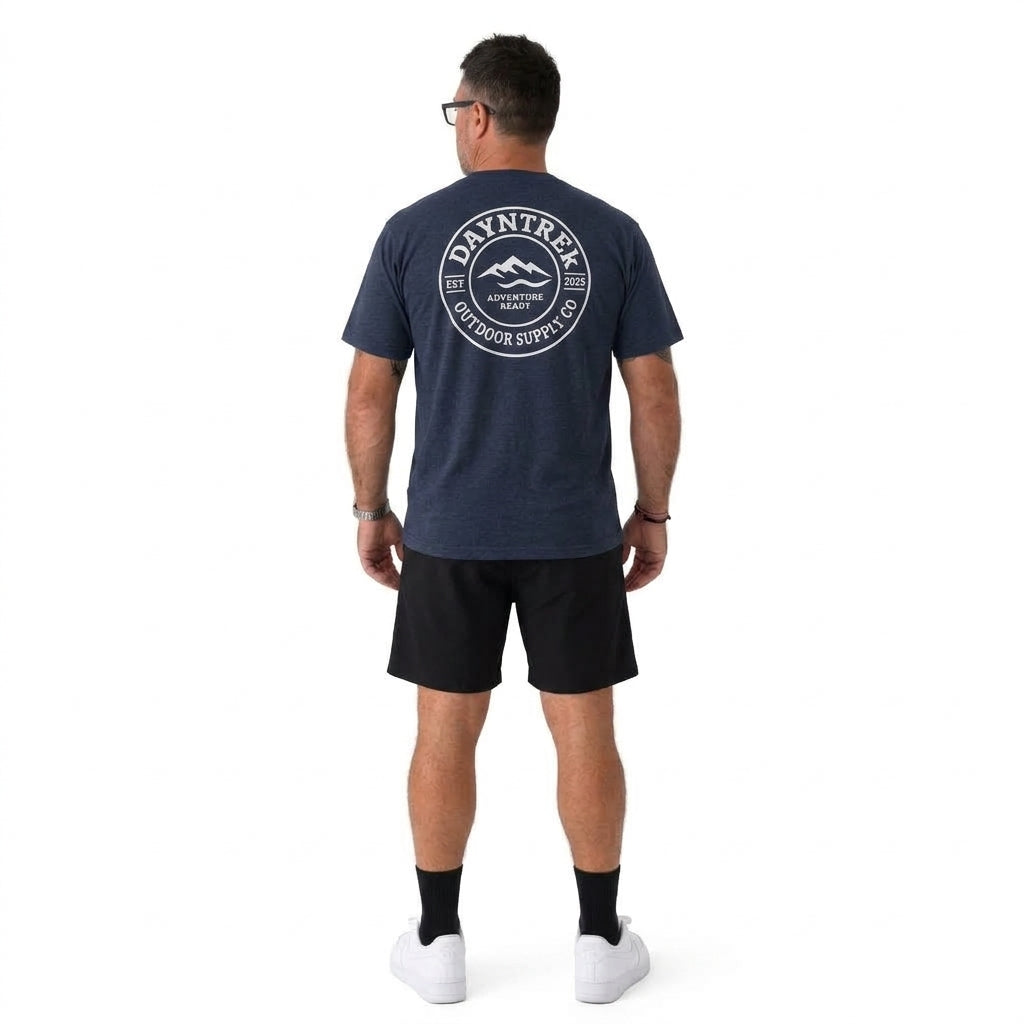 Outdoor Supply Co Tee - Heather Navy
