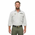 Mens Lightweight Outdoor Shirt - Stone Grey