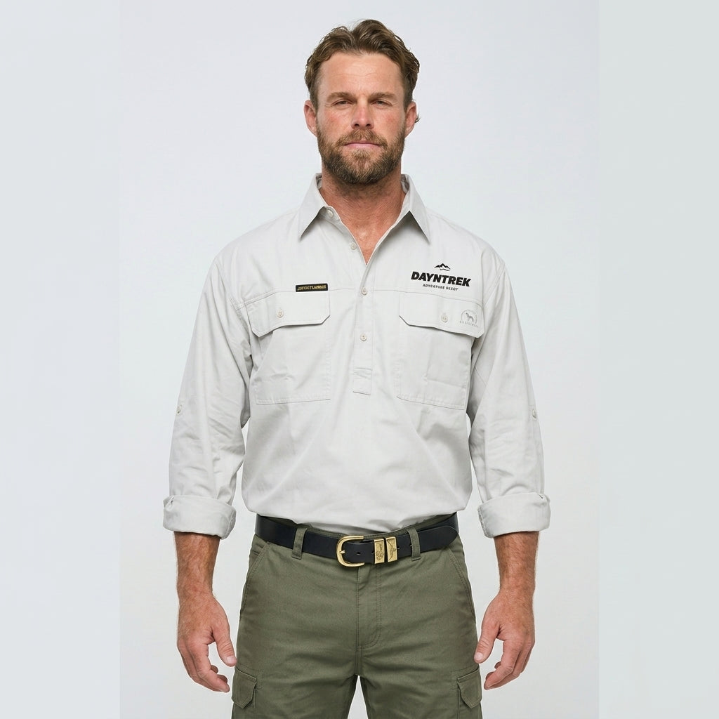 Mens Lightweight Outdoor Shirt - Stone