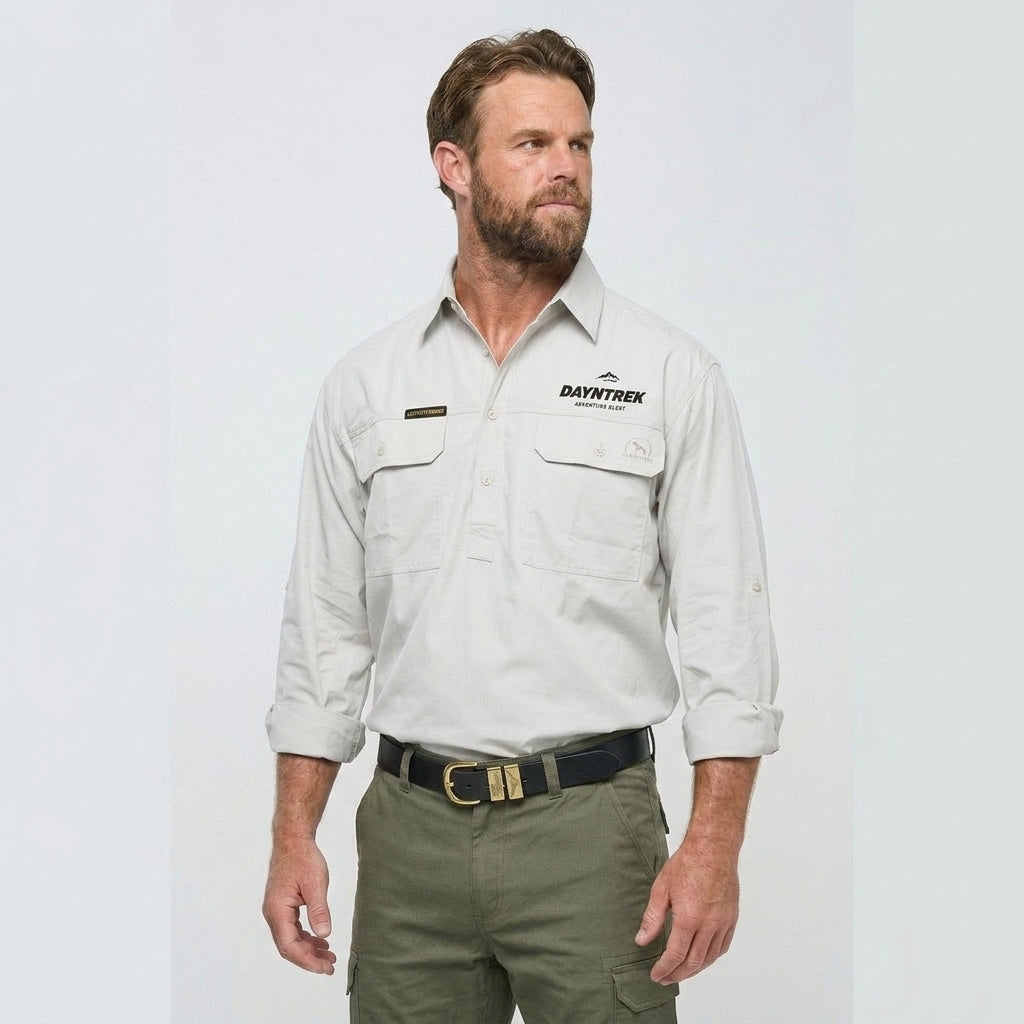 Mens Lightweight Outdoor Shirt - Stone