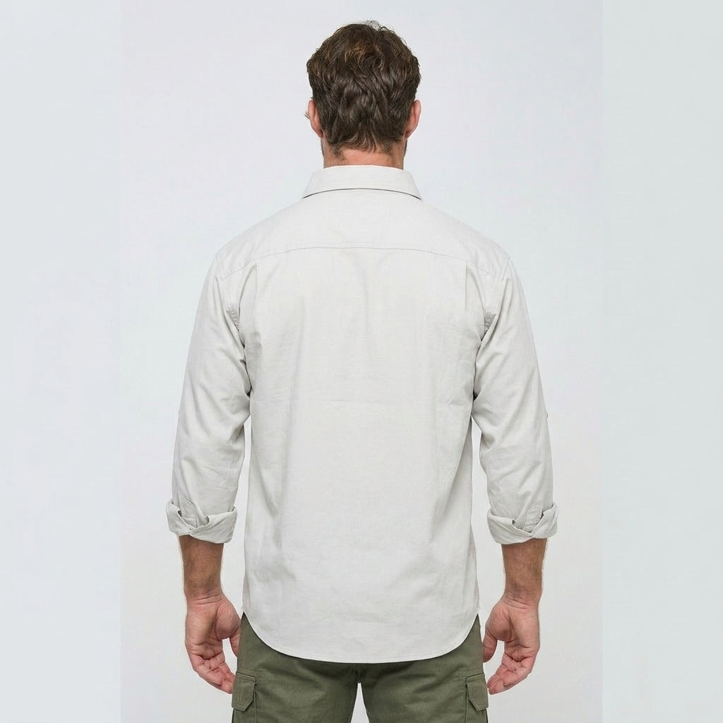 Mens Lightweight Outdoor Shirt - Stone