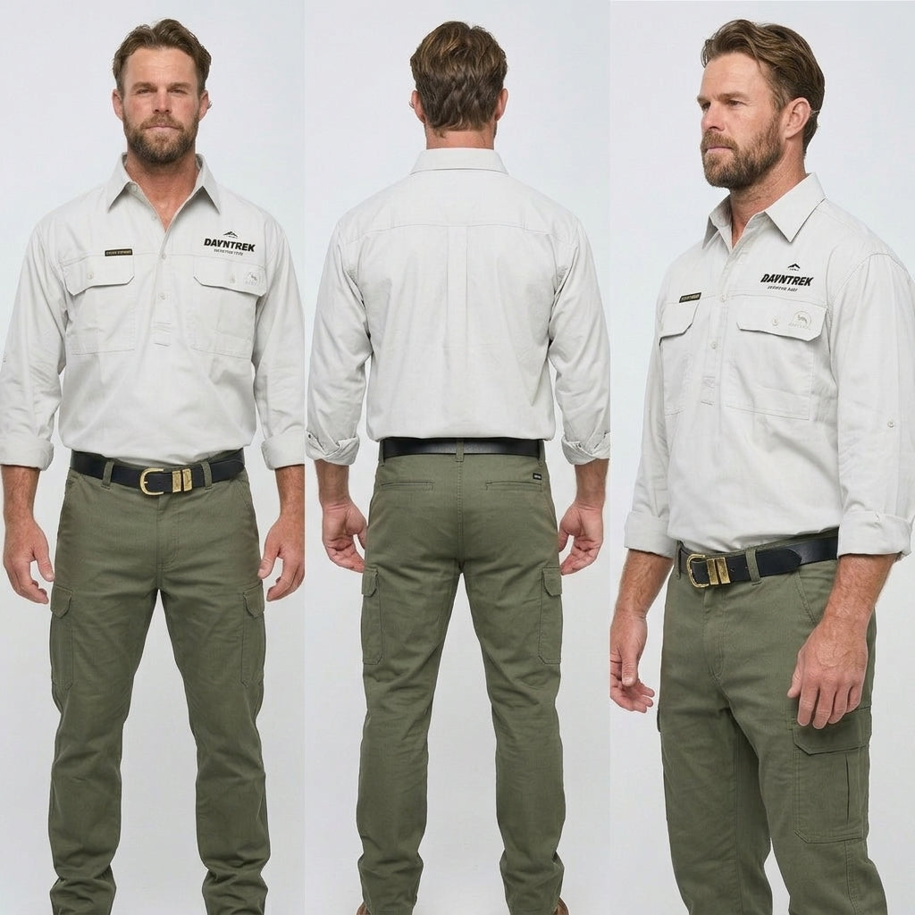 Mens Lightweight Outdoor Shirt - Stone